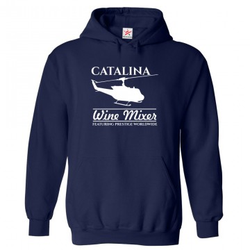 Catalina Wine Mixer Featuring Prestige Worldwide with Air Chopper Comic Unisex Kids and Adults Pullover Hoodie									 									 									